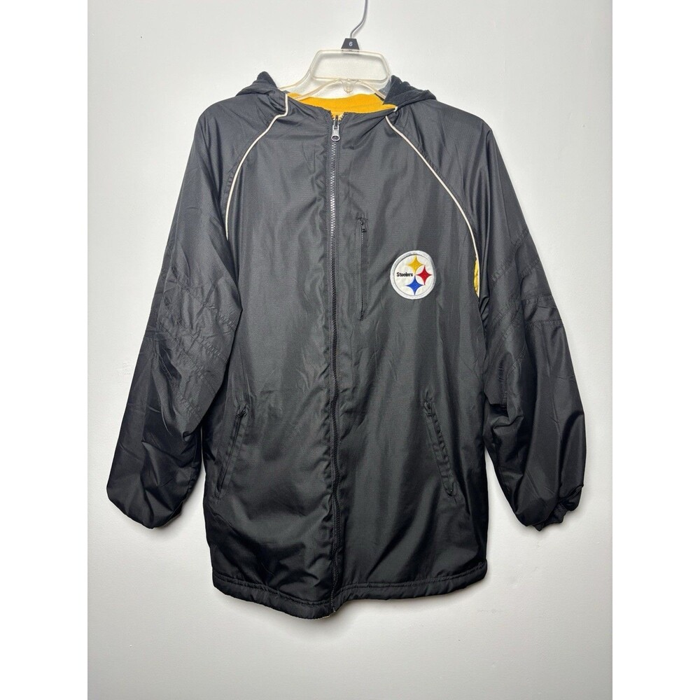 Reebok Pittsburgh Steelers NFL Team Apparel Reversible Puffer Jacket Men’s XL